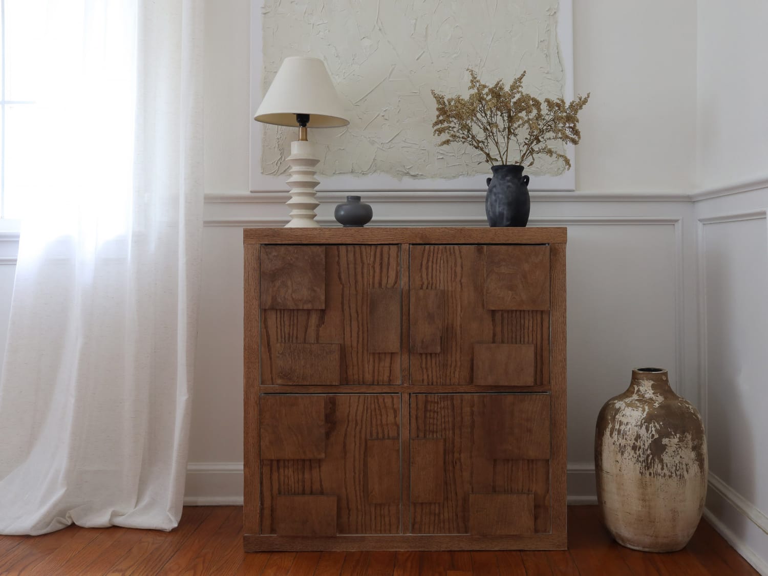 Ikea kallax store natural wood